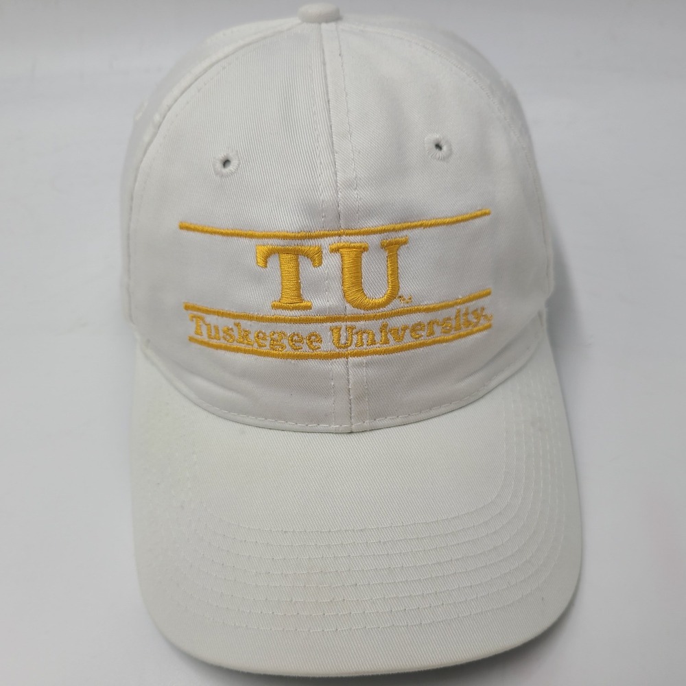 Vintage Tuskegee Golden Tigers Hat Snapback (Fits Small) The Game Split Bar TU